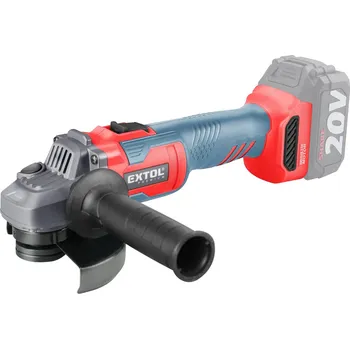 úhlová bruska EXTOL PREMIUM bruska úhlová aku SHARE20V, 125mm, BRUSHLESS, bez baterie a nabíječky