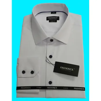 Pánská košile Pánská košile s dlouhým rukávem - střih SLIM - vzor SV014 s prodlouženou délkou rukávu pro muže vyššího vzrůstu 188/194cm - 43