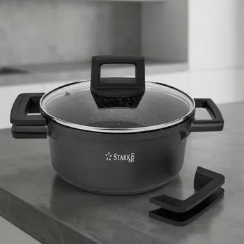 Hliníkový hrnec s pokličkou STARKE PRO TAYLOR MARBLE 2,4 l