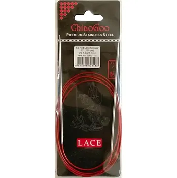 Jehlice ChiaoGoo Kruhové Fixní Jehlice 150Cm 2,5mm (ChiaoGoo RED Lace™ SS Circulars 60" 150Cm 2,5mm)