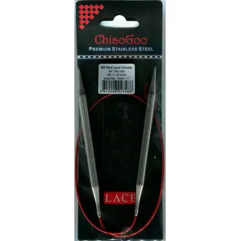 Jehlice ChiaoGoo Kruhové Fixní Jehlice 60Cm 8mm (ChiaoGoo RED Lace™ SS Circulars 24" 60Cm 8mm)