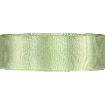 Stuha Saténová stuha oboustranná 25m x 25mm pistáciová