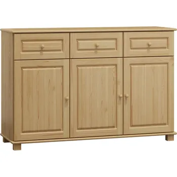 Ložnice ImportWorld Komoda Zora masiv - v100 x š150 x h45 cm (Barva dřeva: Borovice)