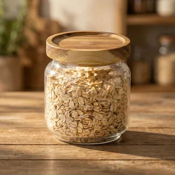 Dóza na potraviny Skleněná nádoba / dóza na sypké potraviny s víkem TADAR 0,35 l