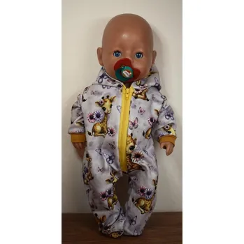 Doplněk pro panenku Overal Žirafy s motýly