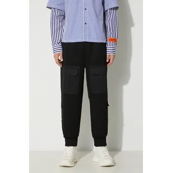 Tepláky Neil Barett FIREMAN LOOSE CARGO, XL, černá, 99X