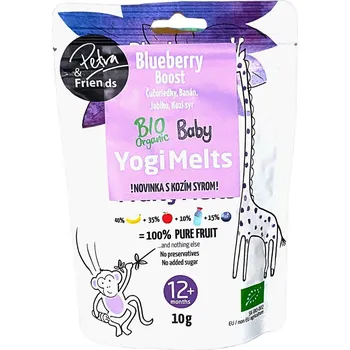 Sušené ovoce Petra & Friends BIO Ovocné smoothie kousky sušené mrazem s borůvkami a kozím sýrem