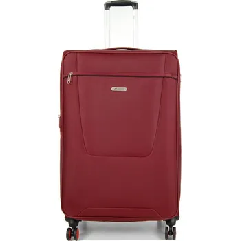 Velký cestovní kufr na 4 kolečkách lehký látkový TSA 100l Airtex 825 červená