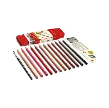 Kresba Set "Nina Cosford", akvarelové pastelky 12ks a štětec, CARAN D'ACHE 3000.423