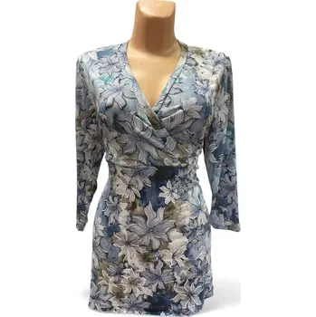 Dámská tunika Halenka SODOV 44, Barva Světle modrá, Velikost XL 44, Materiál 98% Polyester 2% Lycra