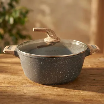 Hrnec Granitový hrnec typu stone s poklicí Konighoffer Fegato 6,2 l