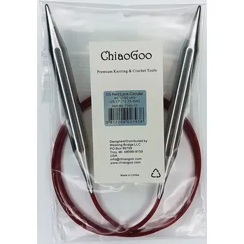 Jehlice ChiaoGoo Kruhové Fixní Jehlice 100Cm 12,75mm (ChiaoGoo RED Lace™ SS Circulars 40" 100Cm 12,75mm)