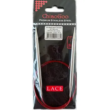 Jehlice ChiaoGoo Kruhové Fixní Jehlice 80Cm 6,5mm (ChiaoGoo RED Lace™ SS Circulars 32" 80Cm 6,5mm)