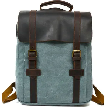 Městský batoh TopMode Retro batoh s koženou klopou 436427