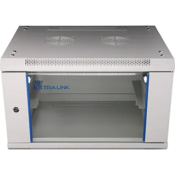 Rozvaděč Extralink 6U 600x600 Šedá | Racková skříň | montovaná na zdi