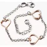 Náramek se srdíčky - stříbro 925 B1700762-0331-SLX délka 19 cm