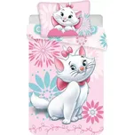 Povlečení do postýlky Kočička Marie Flowers baby 100/135, 40/60
