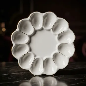 Talíř Porcelánová miska na vejce VIBO WHITE 21,5 cm