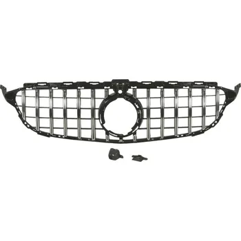 Karosérie BLIC Přední maska (s výřezem pro kameru, AMG STYLING/GT, chrom/černý lesk) MERCEDES TŘÍDY C W205 12.2018-02.2021