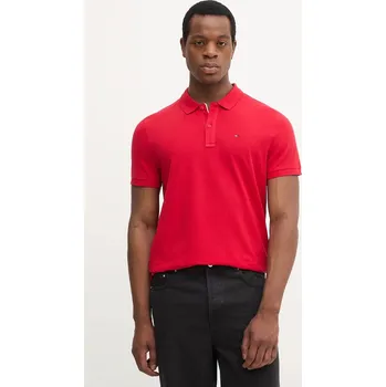Pánské tričko Bavlněné polo tričko Tommy Jeans DM0DM20676 červená 33X, vel. S