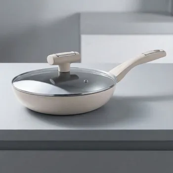 Pánev Pánev na indukci s nepřilnavým povrchem s poklicí Konighoffer Tierra Beige 28 cm