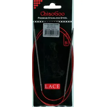 Jehlice ChiaoGoo Kruhové Fixní Jehlice 100Cm 3mm (ChiaoGoo RED Lace™ SS Circulars 40" 100Cm 3mm)