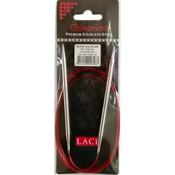 Jehlice ChiaoGoo Kruhové Fixní Jehlice 150Cm 6mm (ChiaoGoo RED Lace™ SS Circulars 60" 150Cm 6mm)