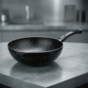 Pánev Pánev / Wok nepřilnavý TADAR MARMARA BLACK 30 cm