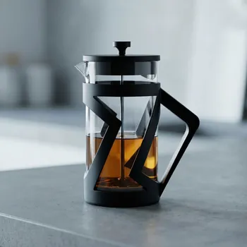 Příprava kávy French press - skleněná konvice na čaj a kávu TADAR TORITO 0,6 l