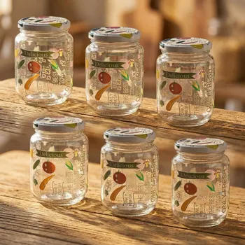 Skleněné sklenice s kovovým víčkem Tadar Papryka 650 ml 6 ks