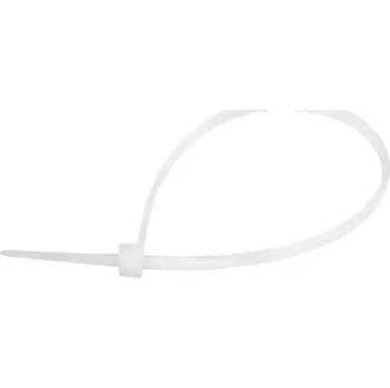 Pouto Pouta plast stahovací pásek bílý (Plastové jednoduché pouta na jedno použití, tvořená jedním stahovatelným plastovým okem... )