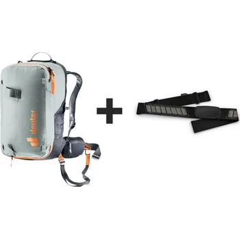 Sportovní batoh Lavinový batoh Deuter Alproof Lite 22L - plechový/černý + Garmin HRM Dual sensor NEPLATÍ