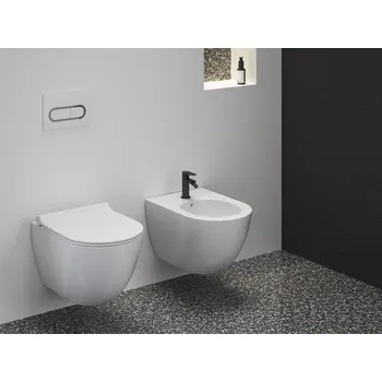 Ravak EL 056.20BLM Bidetová stojánková baterie 130 mm bez výpusti, Black Matt