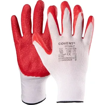 Pracovní rukavice Polstar Covent SIMPLE rukavice Red/White 7-10
