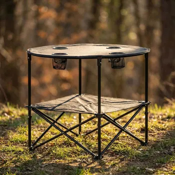 Zahradní lehátko Turistický skládací polyesterový stůl s taškou TADAR 72 x 60 cm