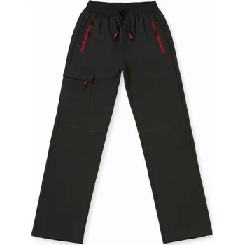 xcena Vyteplené softshellové tepláky dívčí černé Velikost: 158