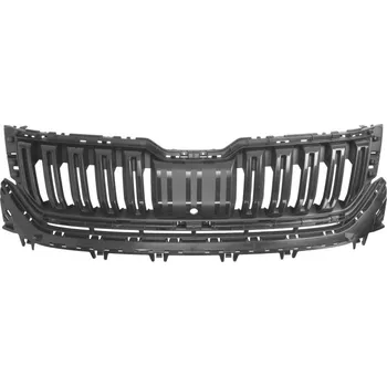 Karosérie BLIC Přední maska (s výřezem pro kameru, s lemováním, leskle černá) ŠKODA KODIAQ 03.2017-12.2018