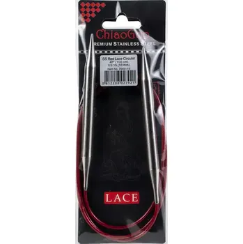 Jehlice ChiaoGoo Kruhové Fixní Jehlice 100Cm 10mm (ChiaoGoo RED Lace™ SS Circulars 40" 100Cm 10mm)