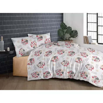 Povlečení Brotex Stella vánoční povlečení 200 x 220, 2x 70 x 90 cm zipový uzávěr