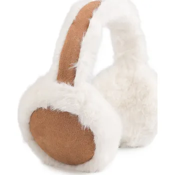 Klapky na uši Kožešinové klapky na uši, velké, 2 béžová velbloudí