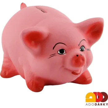 Pokladnička Pokladnička prase malé růžové 16 cm (Prase ušaté růžové)
