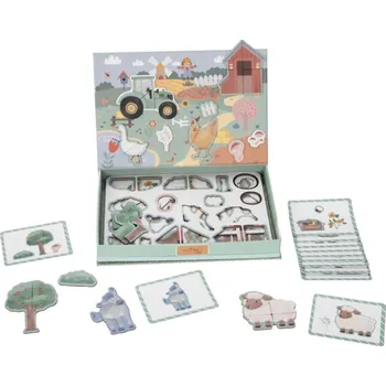 ostatní stavebnice eliNeli Magnetická hra (puzzle) 2v1 - Farma