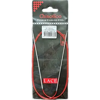 Jehlice ChiaoGoo Kruhové Fixní Jehlice 100Cm 2,5mm (ChiaoGoo RED Lace™ SS Circulars 40" 100Cm 2,5mm)