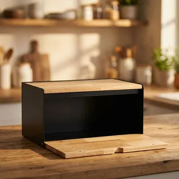 chlebník Bambusový chlebník KONIGHOFFER VITRUM světle hnědý