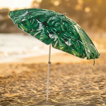 Stínicí technika Zahradní/plážový skládací polyesterový deštník TADAR MONSTERA 200 cm