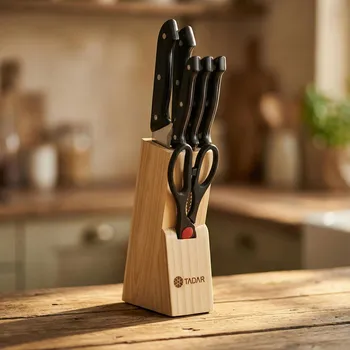 Kuchyňský nůž Sada kuchyňských nožů z nerezové oceli v bloku RAZOR