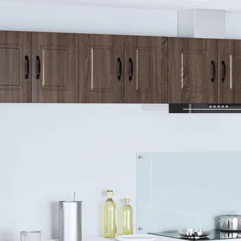 Organizace kuchyně vidaXL Kuchyňská skříň s policí 2 pcs Hnědý dub 30 x 31 x 40 cm