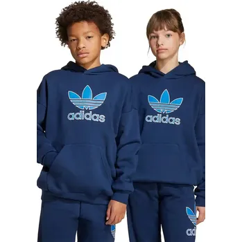 Chlapecká mikina Dětská mikina adidas Originals JV8651 námořnická modř 59X, vel. 128