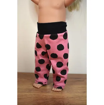 Doplněk pro panenku Legíny Růžové s černými puntíky