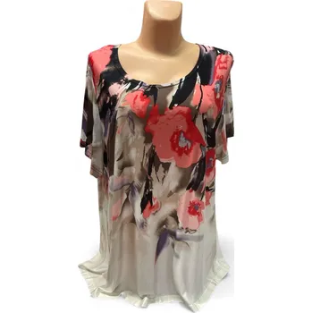 Dámská tunika Halenka VOJKA 52,54, Barva Meruňková, Velikost XXXL 54, Materiál 96% Viskoza 4% Lycra